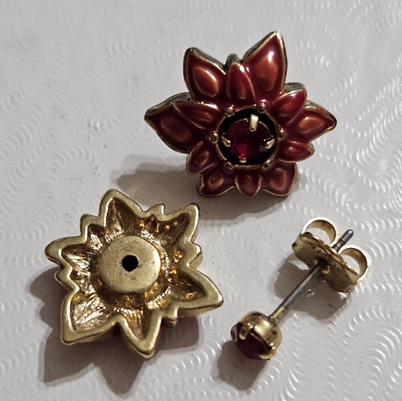 Avon 2004 Happy Holidays Interchangeble Stud Pierced Earrings - Picture 3 of 4